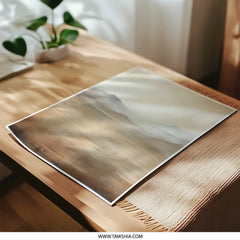 Abstract Mountain Range Photographic Print, Landscape Art, Neutral Tones, Desert Scenery, Modern Home Decor, Wall Art - Tawshia