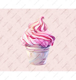 Delicious Strawberry and Vanilla Swirl Ice Cream product