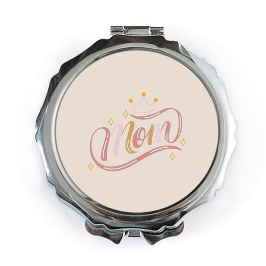 Mom Pocket Mirror, Crown Pocket Mirror, Mothers Day Gift, Mom Gift, Handbag Mirror, Makeup Mirror, Gift for Mom, Mothers Day Pocket Mirror - Tawshia