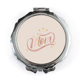Mom Pocket Mirror, Crown Pocket Mirror, Mothers Day Gift, Mom Gift, Handbag Mirror, Makeup Mirror, Gift for Mom, Mothers Day Pocket Mirror - Tawshia