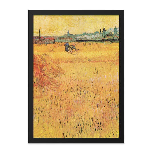 Van Gogh Wheatfield, Sheaves of Wheat Wall Art, Classic Art Print, Impressionist Artwork, Dutch Masters Painting, Golden Field Fine Art - Tawshia