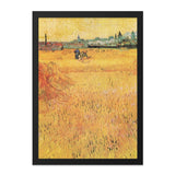 Van Gogh Wheatfield, Sheaves of Wheat Wall Art, Classic Art Print, Impressionist Artwork, Dutch Masters Painting, Golden Field Fine Art - Tawshia