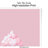 Cupcake Photographic Print, Kawaii Art Print, Cute Food Art, Pink Wall Art, Dessert Decor, Kitchen Art, Sweet Treat Print - Tawshia