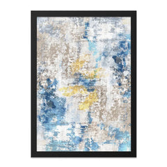 Abstract Wall Art, Modern Art Print, Blue and Gold Art, Textured Art, Home Decor, Contemporary Wall Decor, Living Room Art - Tawshia