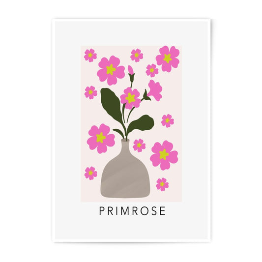 Primrose Photographic Print, Floral Print, Flower Art, Botanical Wall Decor, Spring Decor, Home Decor, Unique Gift - Tawshia