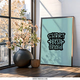 Short Best Friend Coffee Wall Art, Cute Friend Gift, Friendship Print, Trendy Home Decor, Best Friend Ever Gift, Coffee Lover Art - Tawshia
