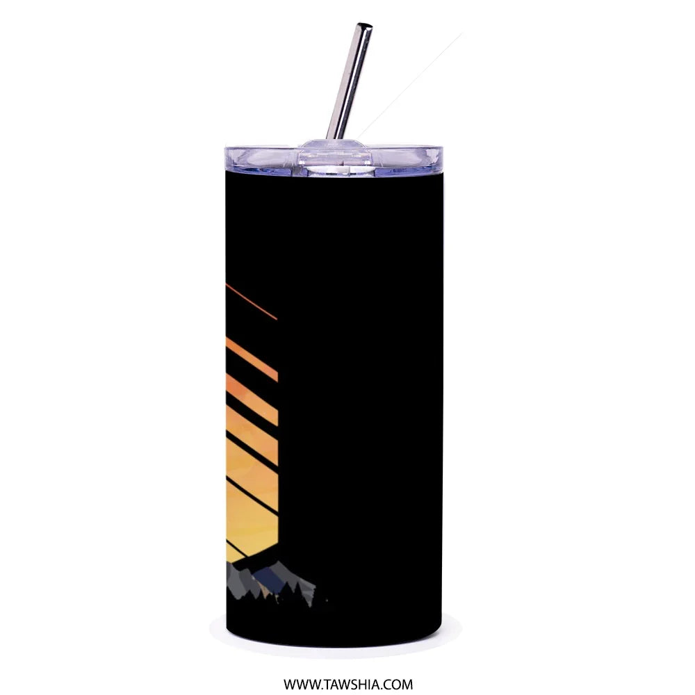 Colorful Sunset Design Stainless Steel Tumbler product