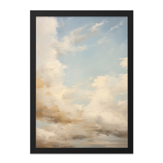 Abstract Sky Wall Art, Cloudscape Painting Print, Atmospheric Wall Decor, Dreamy Sky Art, Modern Wall Art - Tawshia