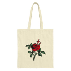 Red Rose Tote Bag, Floral Design Bag, Botanical Art Tote, Flower Lover Gift, Trendy Tote Bag, Everyday Bag, Elegant Tote, Stylish Carryall - Tawshia