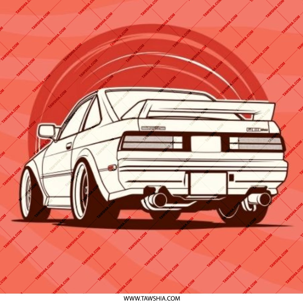 Car Enthusiast Pinback Button, JDM Car Design, Japanese Sports Car, Retro Car Art, Car Lover Gift, Stylish Button, Trendy Accessories - Tawshia