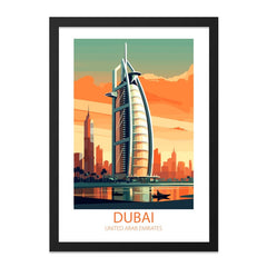 Dubai Wall Art, United Arab Emirates Print, Cityscape Art, Modern Art Print, Travel Poster, Middle East Decor, Landmark Wall Decor - Tawshia