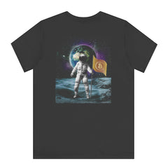 Astronaut Holding Bitcoin Flag Over Earth product type