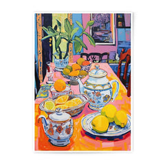 Still Life Photographic Prints, Lemon Artwork, Kitchen Art, Colorful Prints, Fruit Still Life, Table Still Life, Lemon Still Life - Tawshia