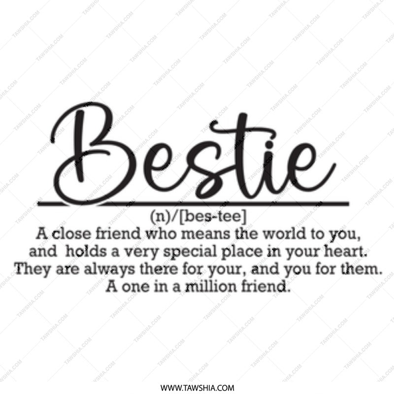 Bestie Mug, Best Friend Gift, Definition Mug, Friendship Mug, Gift for Bestie, Best Friend Mug Gift, Long Distance Friendship - Tawshia
