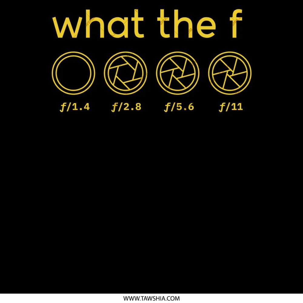 'What the F Graphic Design F-Stop Chart Product type'