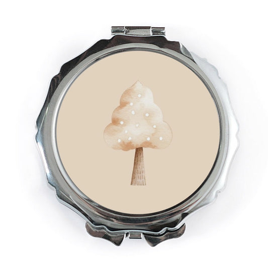 Tree Pocket Mirror, Cute Pocket Mirror, Cosmetic Mirror, Travel Mirror, Pocket Makeup Mirror, Gift for Her, Everyday Carry Mirror - Tawshia
