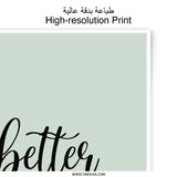 Better Together Photographic Prints, Love Wall Art, Home Decor Prints, Inspirational Quote Wall Art, Minimalist Prints - Tawshia