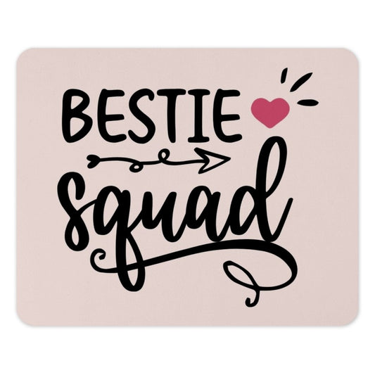 Bestie Squad Mouse Pad, Friendship Mousepad, Best Friends Gift, Squad Goals, Office Desk Accessories, Cute Mousepad, Pink Mousepad, Gift - Tawshia