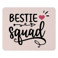 Bestie Squad Mouse Pad, Friendship Mousepad, Best Friends Gift, Squad Goals, Office Desk Accessories, Cute Mousepad, Pink Mousepad, Gift - Tawshia