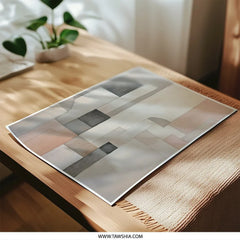 Abstract Photographic Print, Geometric Shapes Art Print, Modern Wall Decor, Neutral Tones Artwork, Home Decor Gift, Minimalist Print - Tawshia