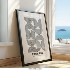 Bauhaus Wall Art, Geometric Print, Modern Wall Decor, Abstract Art Print, 1923 Poster, Minimalist Artwork, Home Decor, Living Room Art - Tawshia