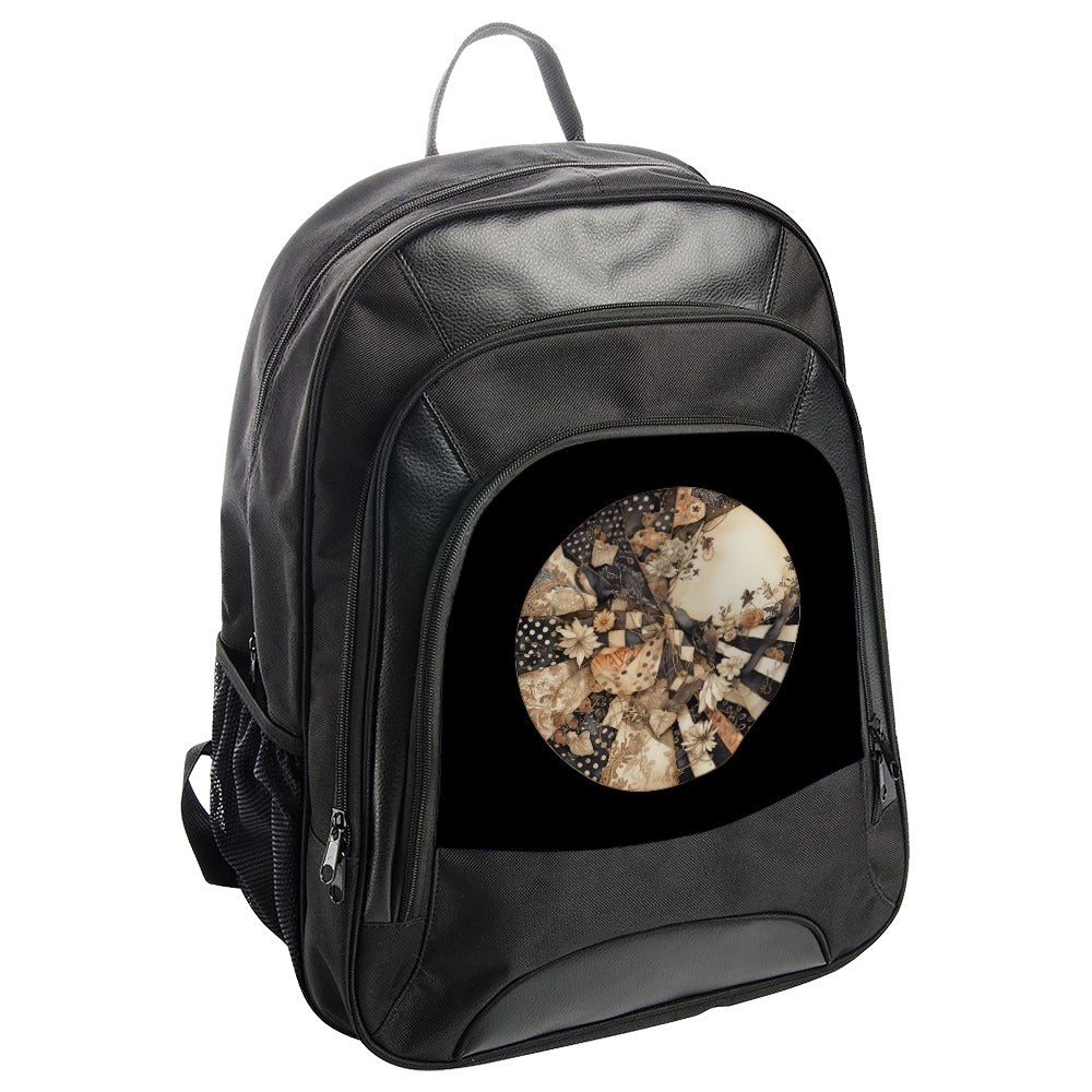 Butterfly Collage Backpack, Floral Backpack, Stylish Backpack, Unique Butterfly Design Backpack, Nature Inspired Backpack - Tawshia