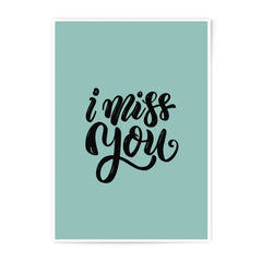 I Miss You Photographic Prints, Minimalist Art, Wall Decor, Home Decor, Modern Prints, Gift Idea, Trendy Wall Art - Tawshia