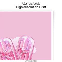 Pink Popsicle Photographic Prints, Trendy Wall Art, Candy Illustration, Sweet Summer Decor, Food Photography, Kitchen Art Print, Home Decor - Tawshia