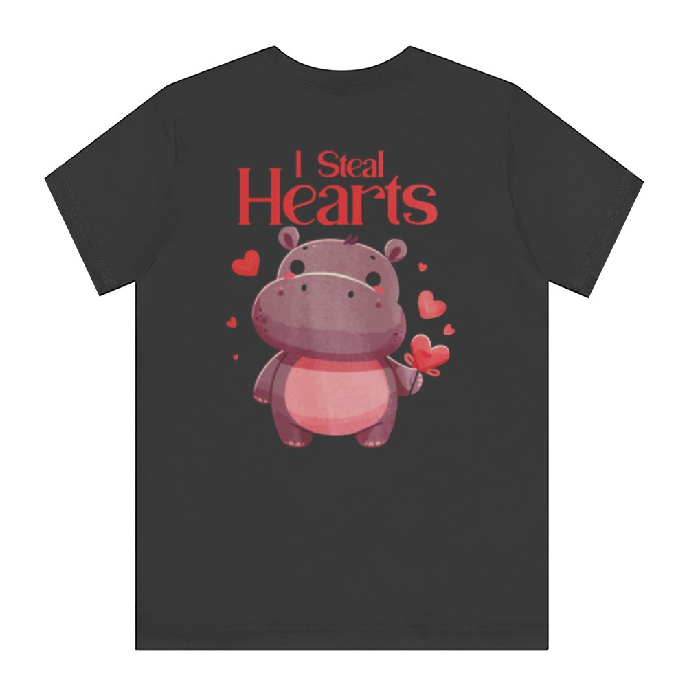 I Steal Hearts Cute Hippopotamus T-shirt product type