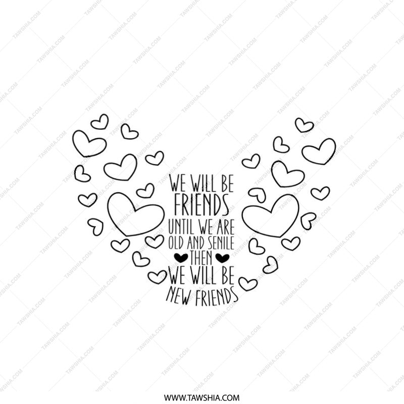 Best Friends Pillow, Friendship Quote Gift, Heart Pillow Decor, Friends Forever Pillow, Decorative Pillow for Friends, Sentimental Pillow - Tawshia