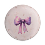 Glitter Bow Pinback, Kawaii Bow Button, Cute Bow Pin, Aesthetic Bow Accessory, Gift for Girl, Sparkly Bow Pin, Pastel Bow Badge - Tawshia