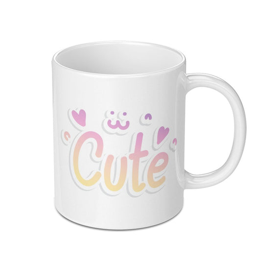 Cute Mug, Kawaii Style Mug, Adorable Mug, Gift For Her, Coffee Mug, Tea Mug, Unique Mug, Cute Cat Design Mug, Kawaii Gift Mug - Tawshia