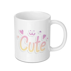 Cute Mug, Kawaii Style Mug, Adorable Mug, Gift For Her, Coffee Mug, Tea Mug, Unique Mug, Cute Cat Design Mug, Kawaii Gift Mug - Tawshia