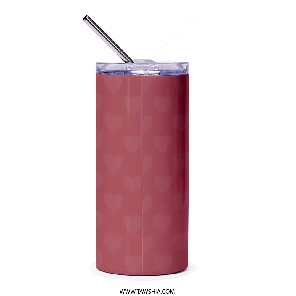 Red Heart Pattern Insulated Tumbler product type