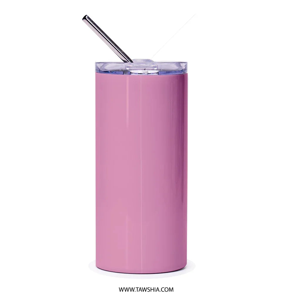 Stylish Pink Tumbler with Straw Insulated Drinkware product type