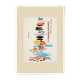 Japanese Food Photographic Print, Vintage Food Art, Japanese Art Print, Kitchen Wall Art, Still Life Photography, Photographic Print - Tawshia