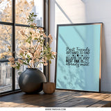 Best Friends Wall Art, Hard to Find Quote, Friendship Gift, Bestie Decor, Friend Wall Decor, Minimalist Art, Heart Wall Art - Tawshia