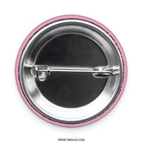 Arabic Mother's Day Pinback Button, Mom is Queen of the World Gift, Pink Heart Button, Islamic Gift, Cute Mother's Day Badge - Tawshia