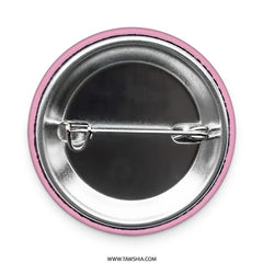 Arabic Mother's Day Pinback Button, Mom is Queen of the World Gift, Pink Heart Button, Islamic Gift, Cute Mother's Day Badge - Tawshia
