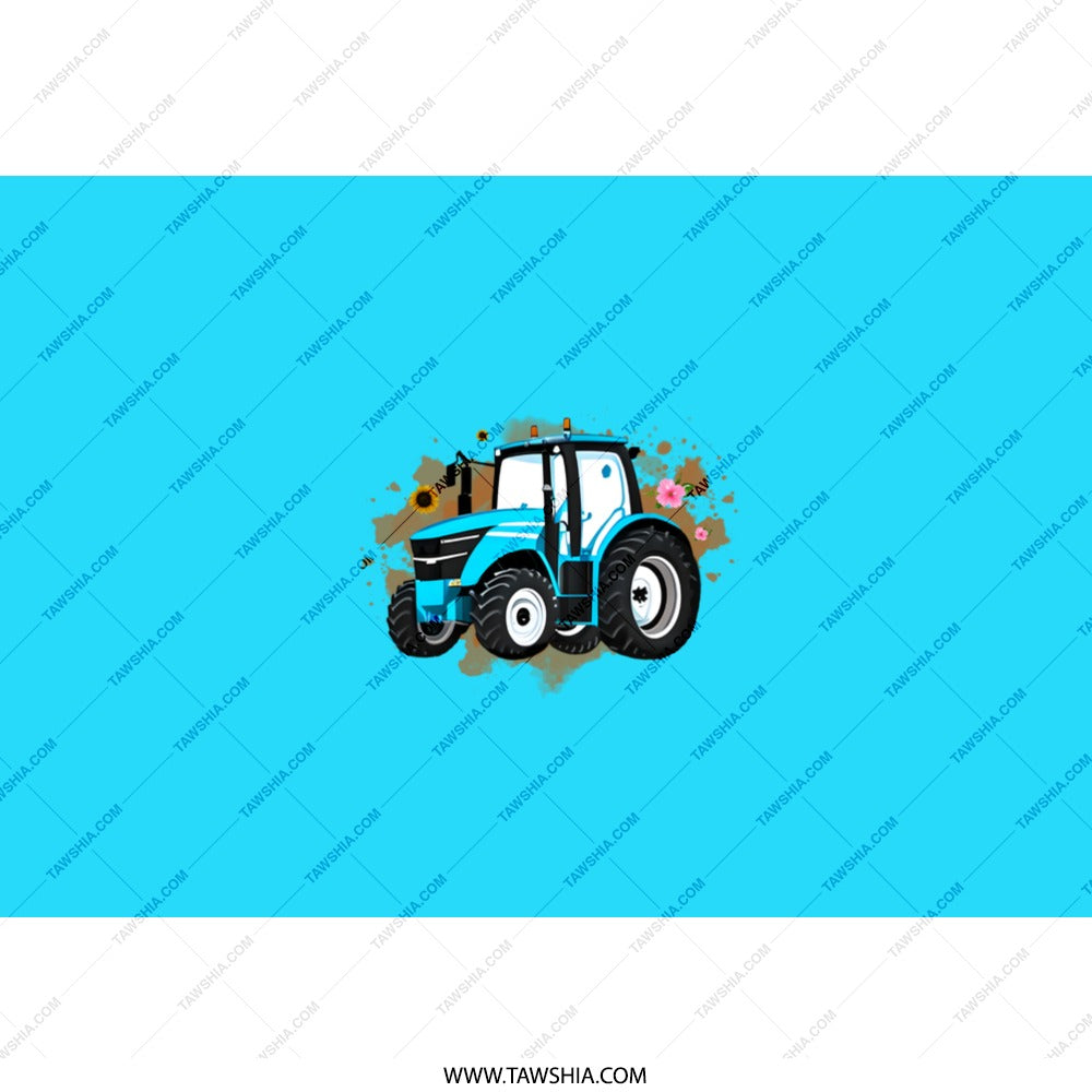 Blue Tractor Tumbler, Farm Vehicle Gift, Farming Lover Cup, Agriculture Stainless Steel Tumbler, Truck Tumbler, Cute Tumbler For Kids - Tawshia
