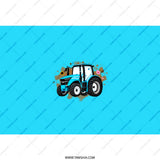 Blue Tractor Tumbler, Farm Vehicle Gift, Farming Lover Cup, Agriculture Stainless Steel Tumbler, Truck Tumbler, Cute Tumbler For Kids - Tawshia