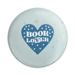 Book Lover Pinback Button, Heart Star Pinback, Reader Gift, Bookworm Gift, Library Pinback, Bookish Badge, Librarian Pinback, Book Club Pin - Tawshia