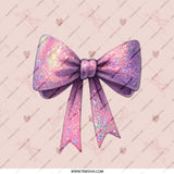 Cute Bow Mirror, Shimmering Bow Compact, Pink Bow Accessory, Elegant Bow Gift, Travel Makeup Mirror, Pretty Mirror - Tawshia