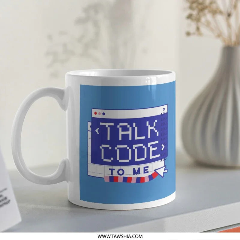 Talk Code to Me Mug product type