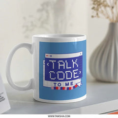 Talk Code to Me Mug product type