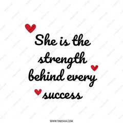 Strength Behind Success Pillow, Motivational Pillow, Gift for Her, Inspirational Home Decor, Support System Accent Pillow - Tawshia