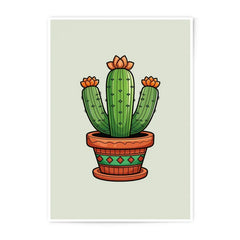 Cactus Photographic Prints, Potted Plant Art, Southwestern Decor, Desert Plant Illustration, Home Decor, Cactus Lover Gift - Tawshia