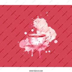 Tea Cup Art Backpack, Watercolor Design Backpack, Unique Everyday Backpack, Stylish Bookbag, School Backpack, Trendy Travel Backpack - Tawshia