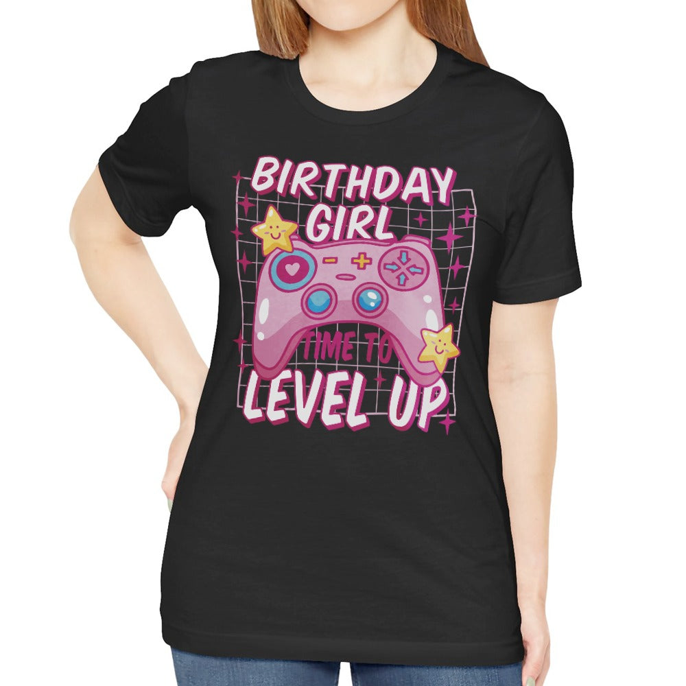 Birthday Girl Time to Level Up Gaming T-Shirt product