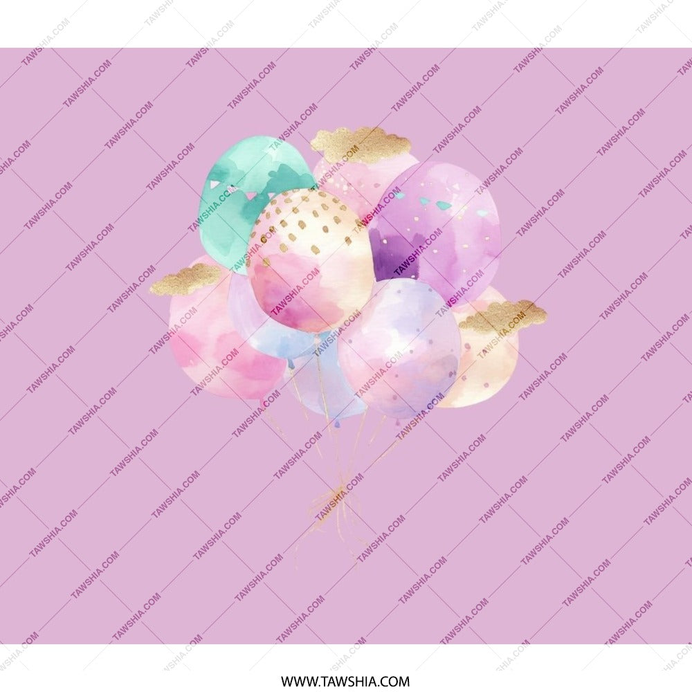 Balloon Backpack, Cute Pastel Backpack, Stylish Backpack, Balloons Design, Backpack for School, Backpack for Everyday Use - Tawshia